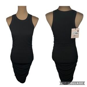 SHE IS US ~Elegant Black Sleeveless Dress NWT Medium‎